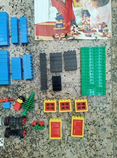 Lego Basic 1577 (made in italy) com balde vermelho original  - Foto 5