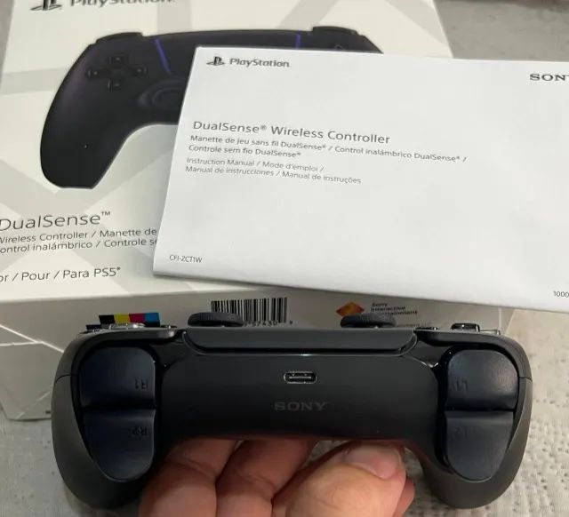 Controle Dualsense PS5 Sony Midnight Black 100% Original - Foto 5