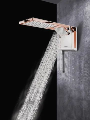 Chuveiro Acqua Duo Ultra Branco/Rose Gold 7800w 220v Lorenzetti - Foto 3