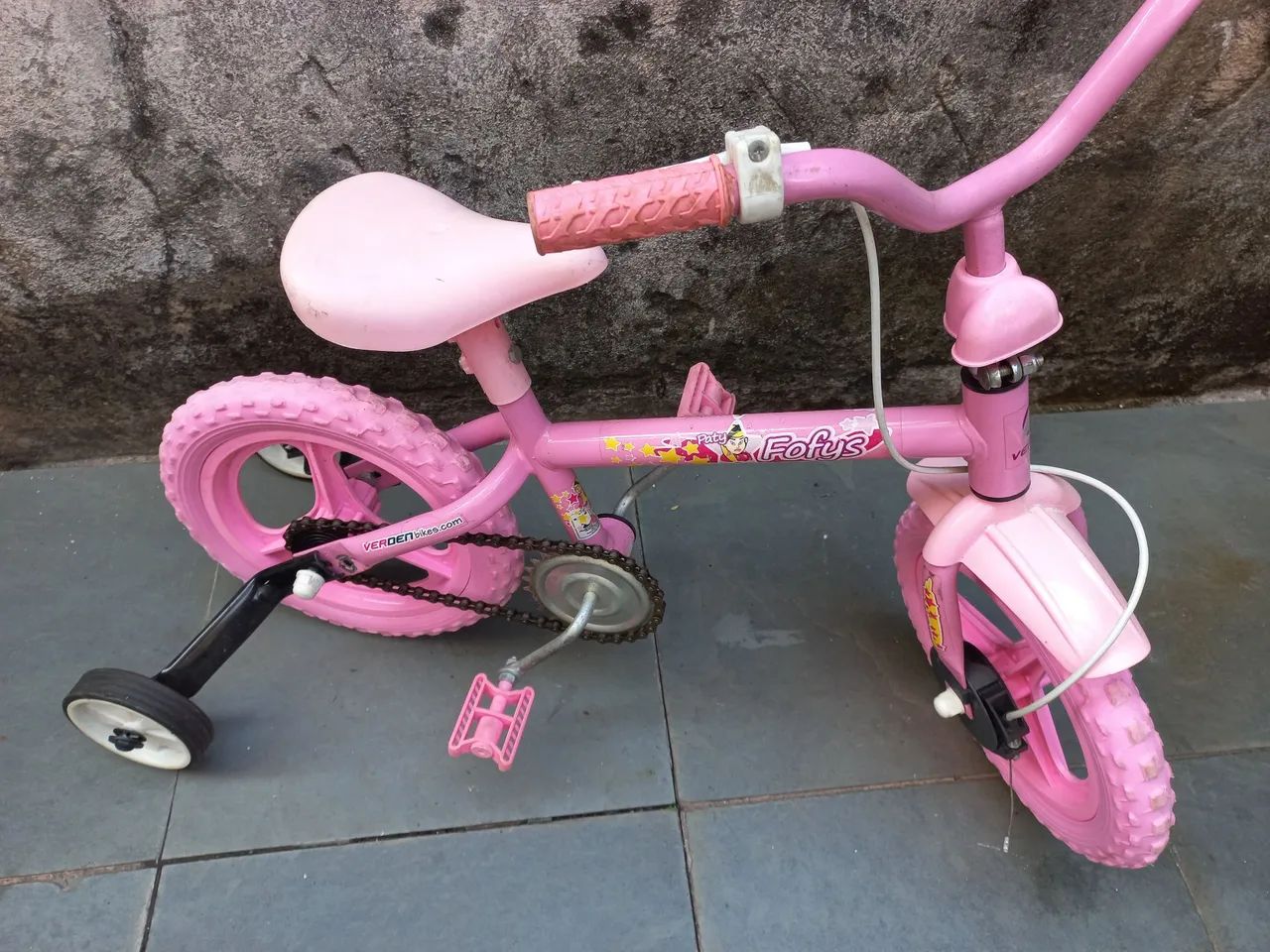 Bicicleta fofys aro 12 com rodinhas 