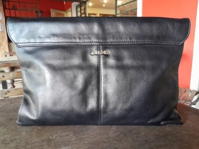 Pasta executiva, tipo envelope, em couro natural, da marca Datelli.  - Foto 3