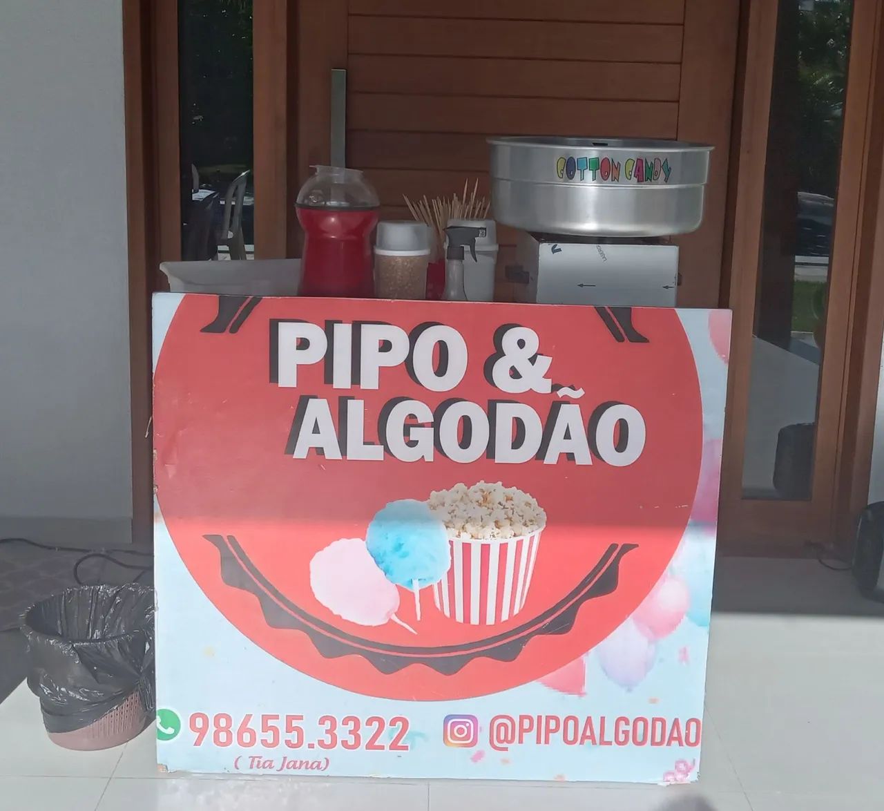 Aluguel: Pipoca e algodão doce 