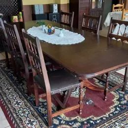 Mesa de jantar antiga 8 lugares - Foto 3