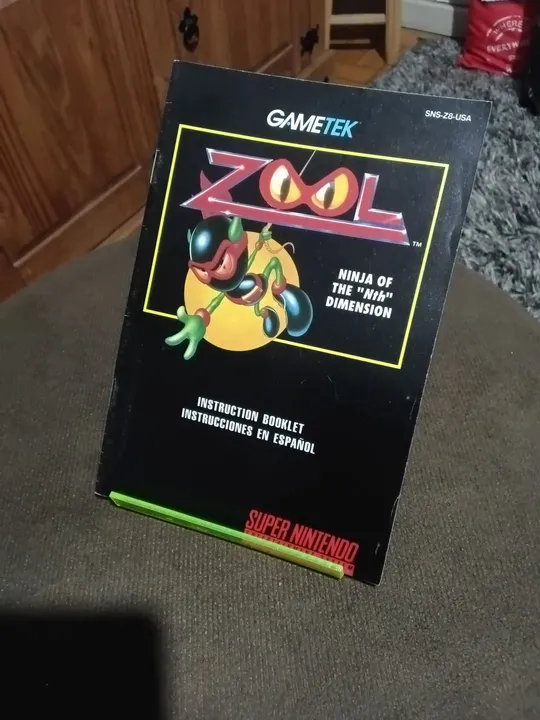 Zool Ninja manual Original usa Snes
