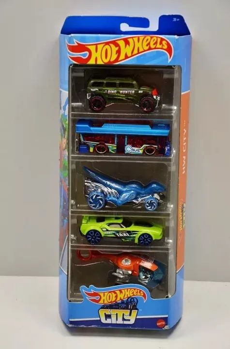 Cartela 5 Carrinhos Hot Wheels Hw City Hly76 Mattel Original Lacrado - Foto 2