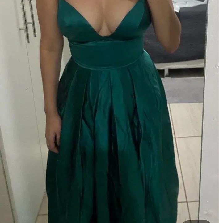 Vestido festa em crepe