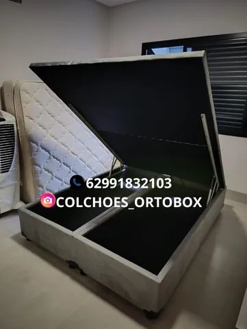 Box Baú Queen size blindado na madeira de eucalipto tratada