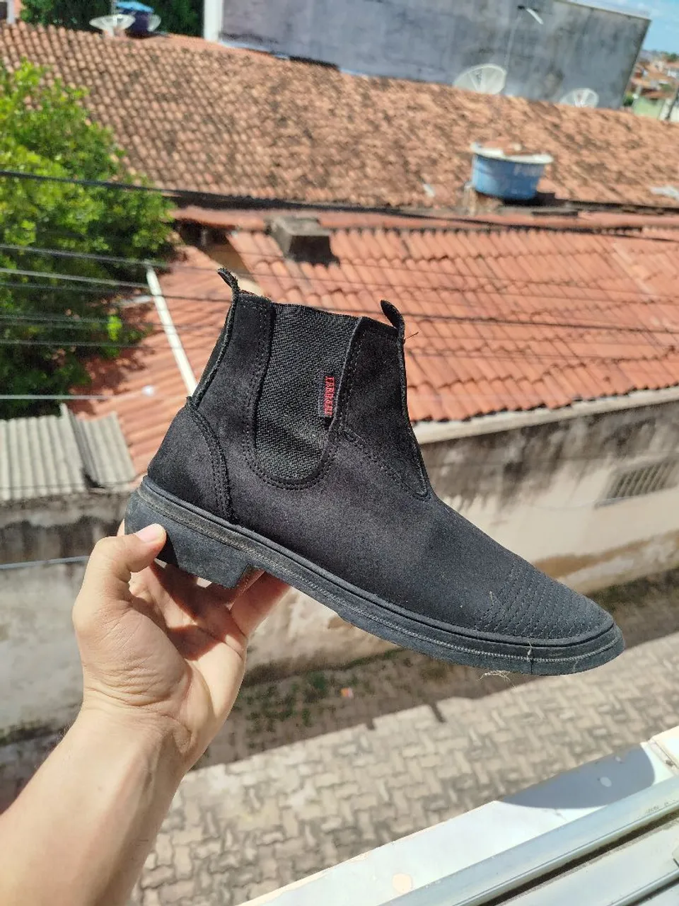Botas de cano curto pretas