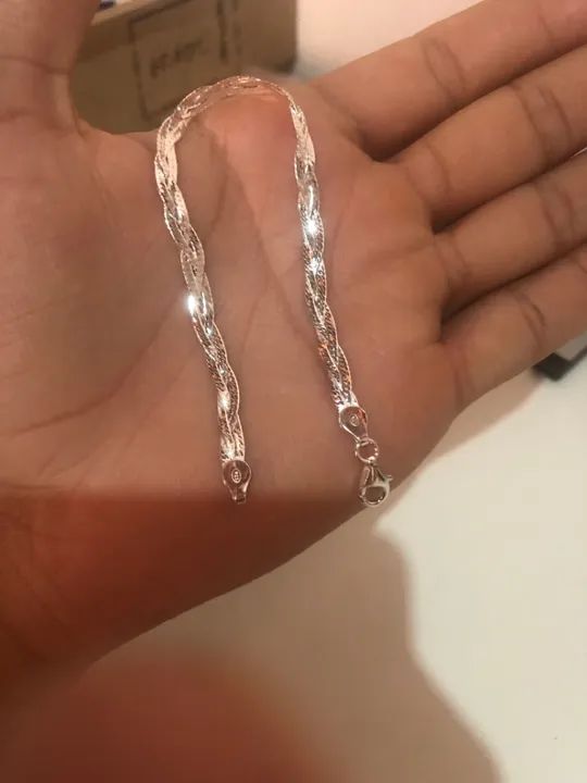 Pulseira de Prata 925 - Trançada