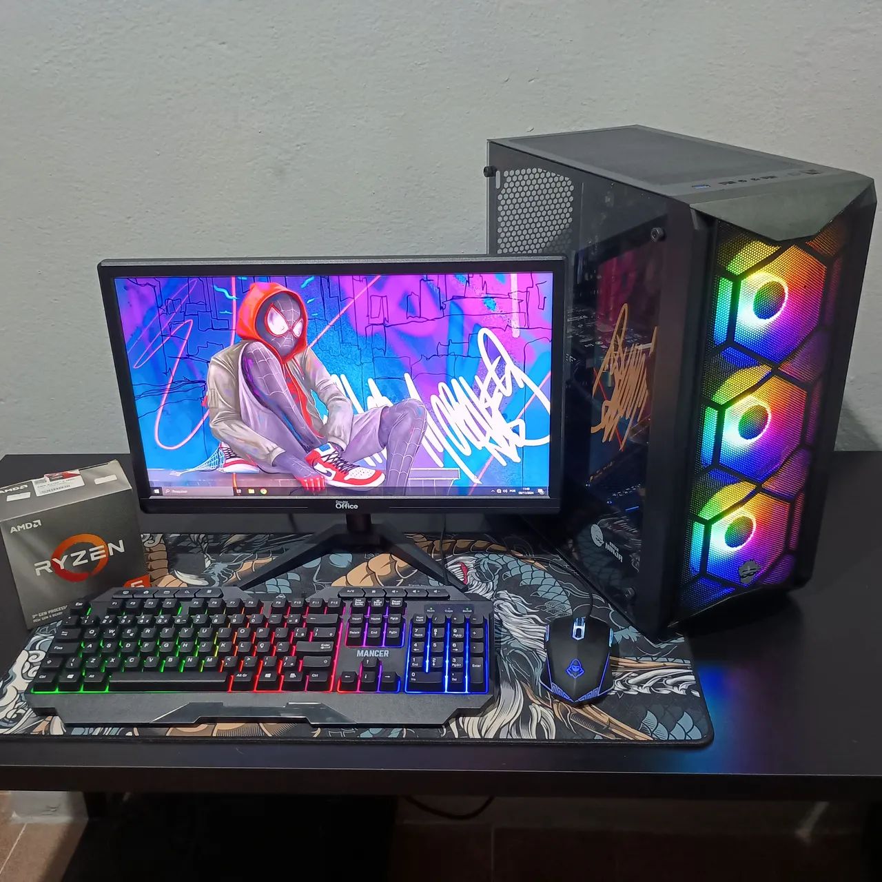 PC Gamer Ryzen 5, RX 580 - Completo c/ Garantia