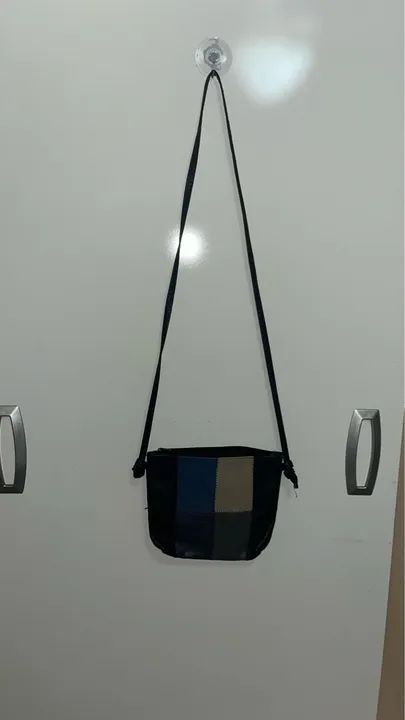 Bolsa em couro tons de azul