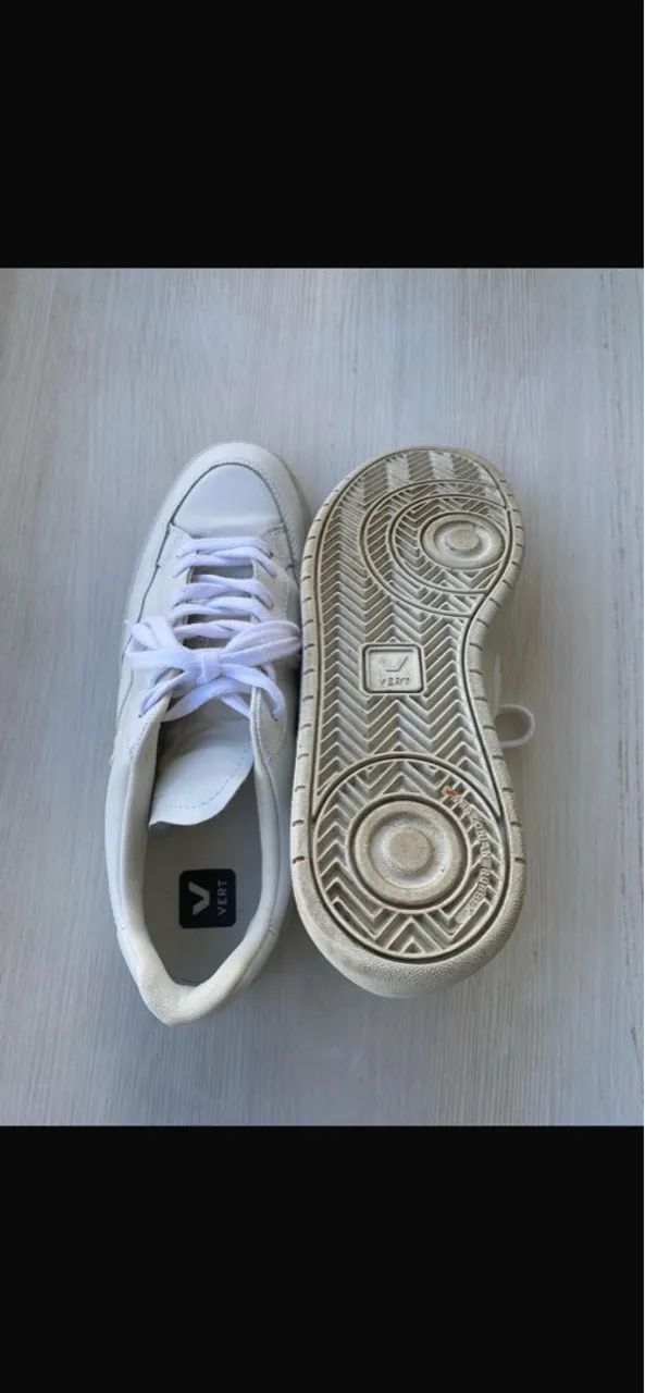 TÊNIS MASCULINO VERT 100% COURO TAMANHO 41 - Foto 3