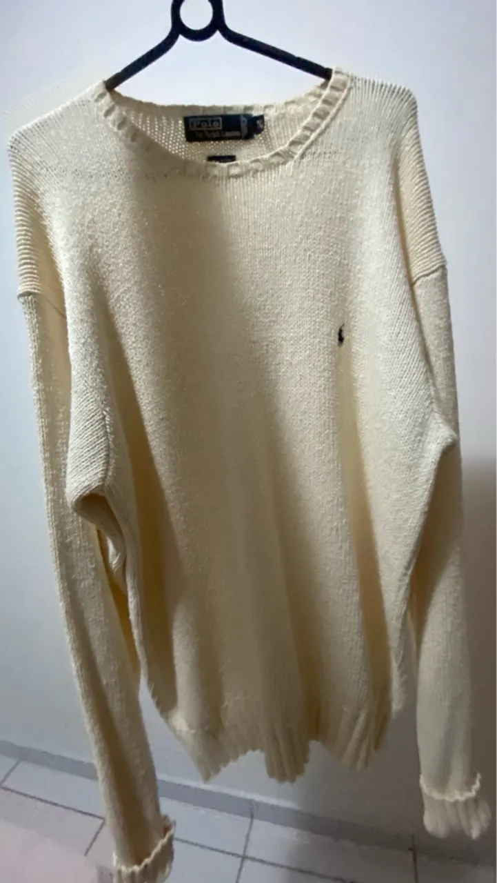 Suéter Polo Ralph Lauren Bege tamanho M
