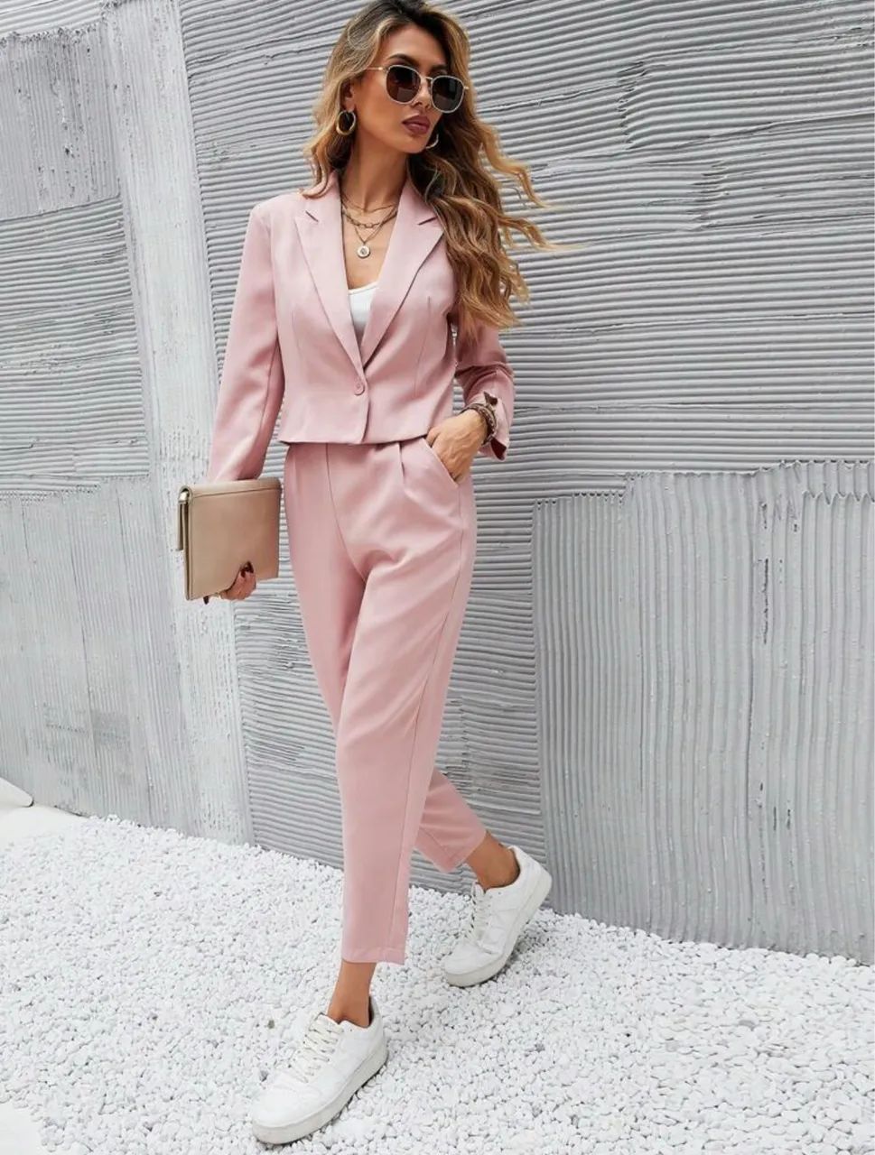 Conjunto Shein Calça e Blazer - Foto 5