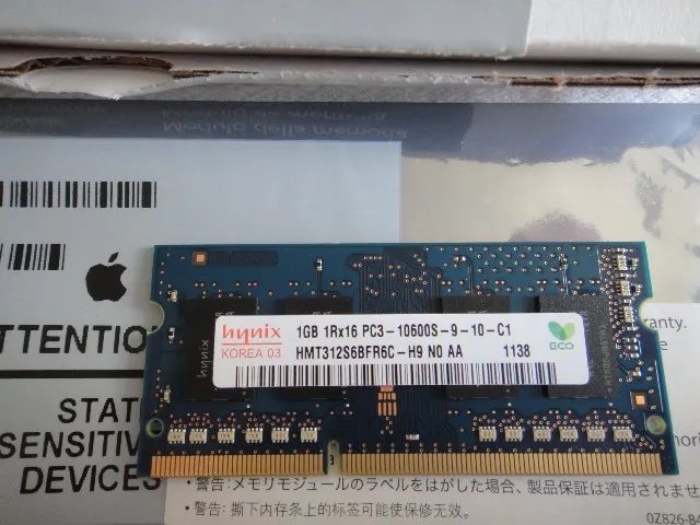 Módulo de memória Apple 1333MHz DDR3, 2x1GB (PC3-10600) - Foto 3