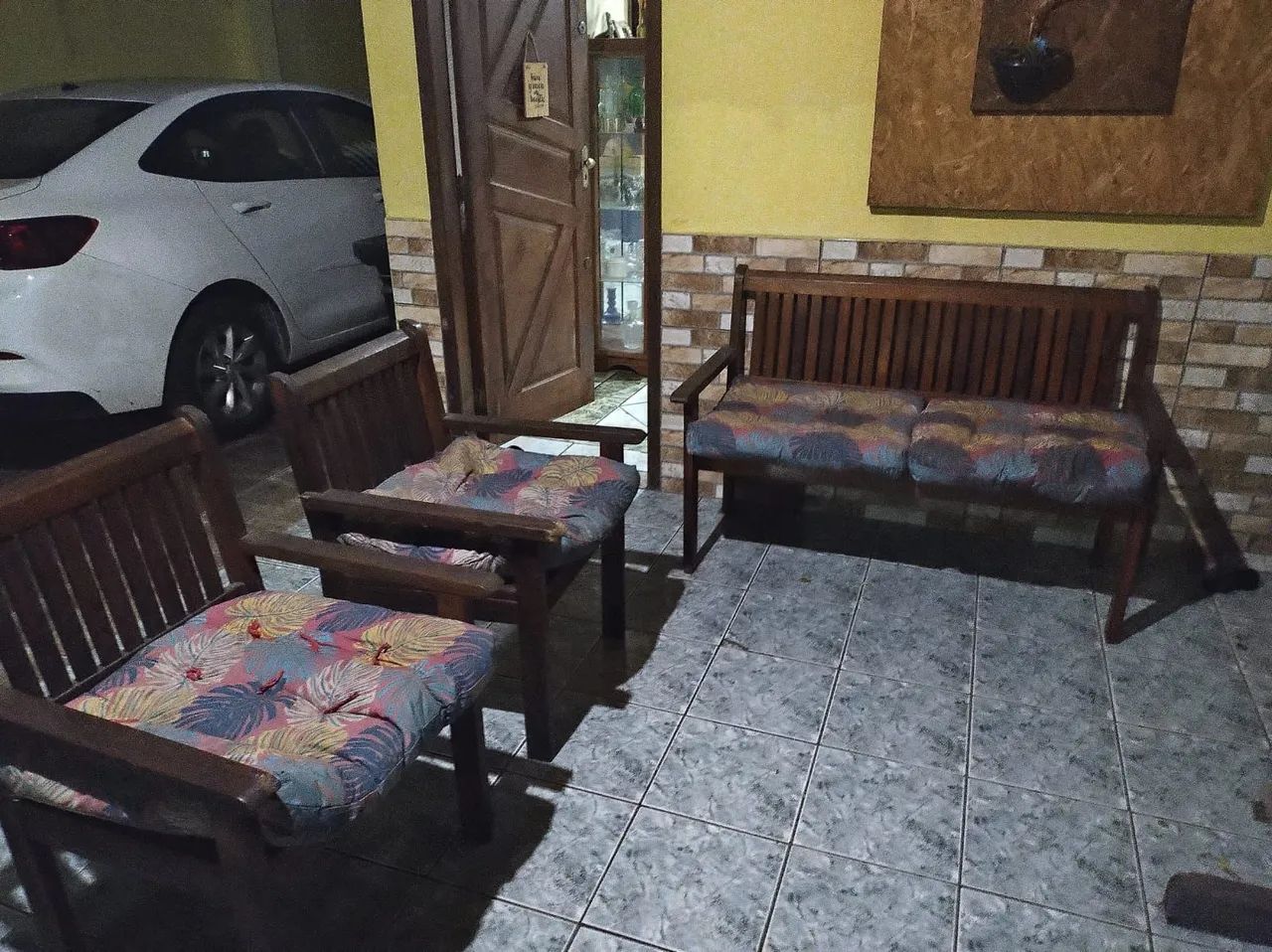 Jogo de bancos para área externa + balanço  - Foto 5