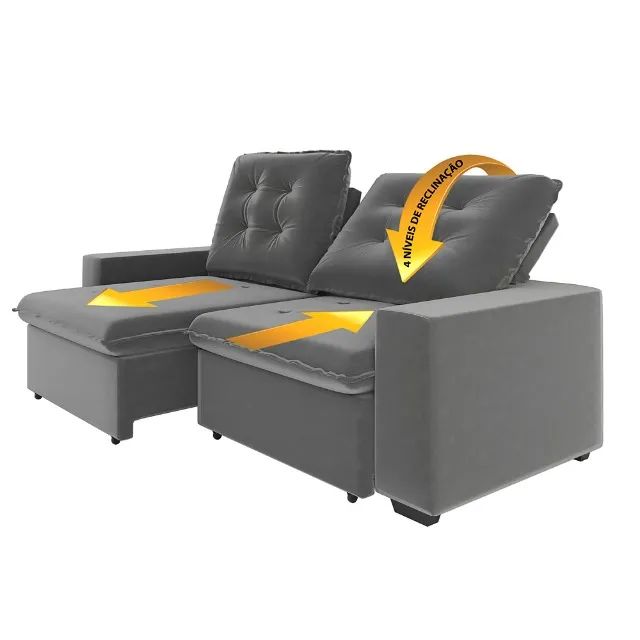 Sofa Retratil 2,00m a pronta entrega 