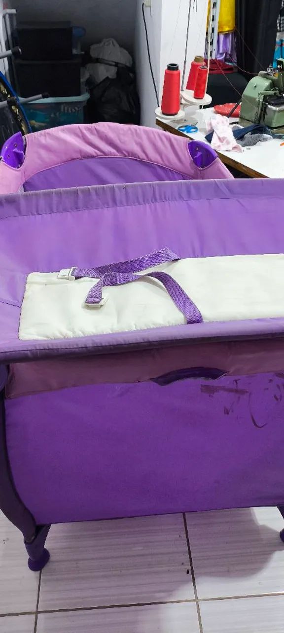 Berço Cercado para Bebê completo com colchão  - Foto 2