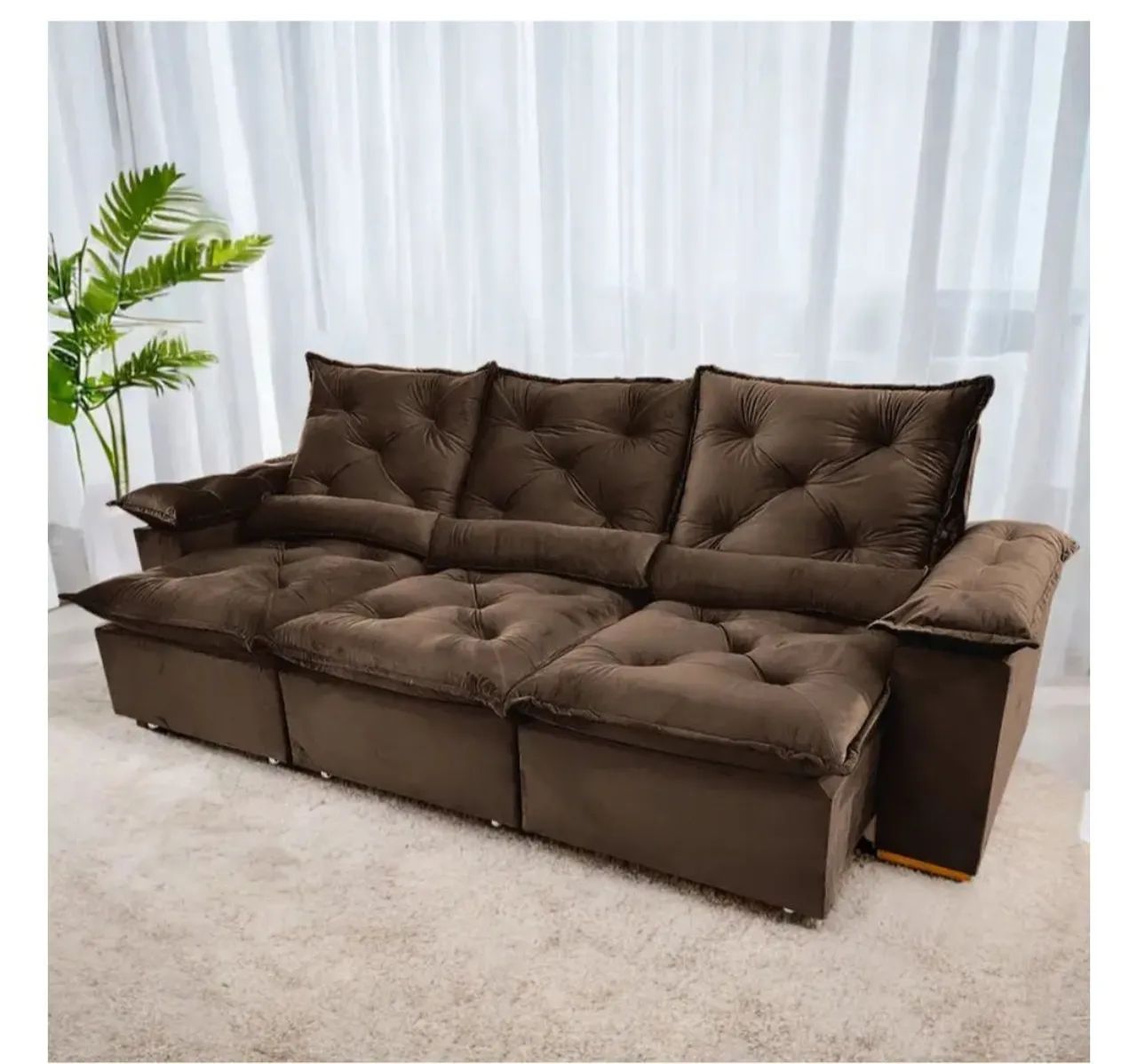 Sofa Grécia 270cm Retrátil e Reclinável  - Foto 4