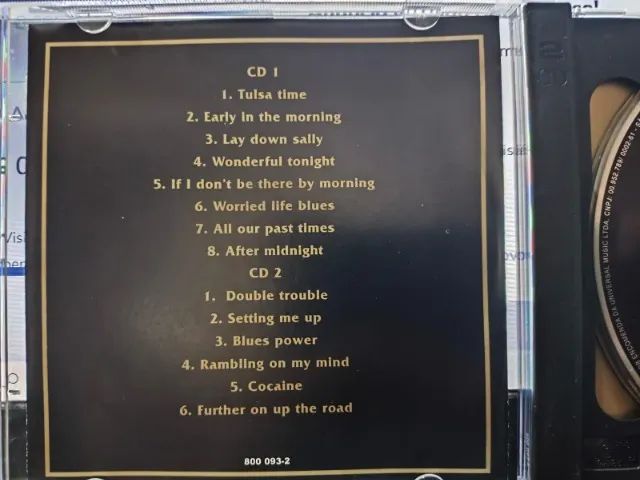 Super CD DUPLO - ERIC CLAPTON - JUST ONE NIGHT - Foto 2