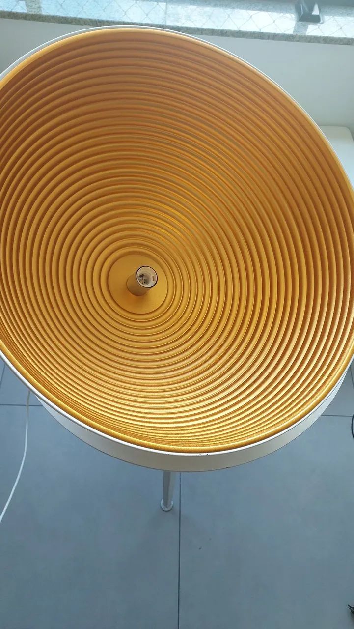 Lustre Luminária Pendente Meia Lua Cuba 60cm - Foto 2