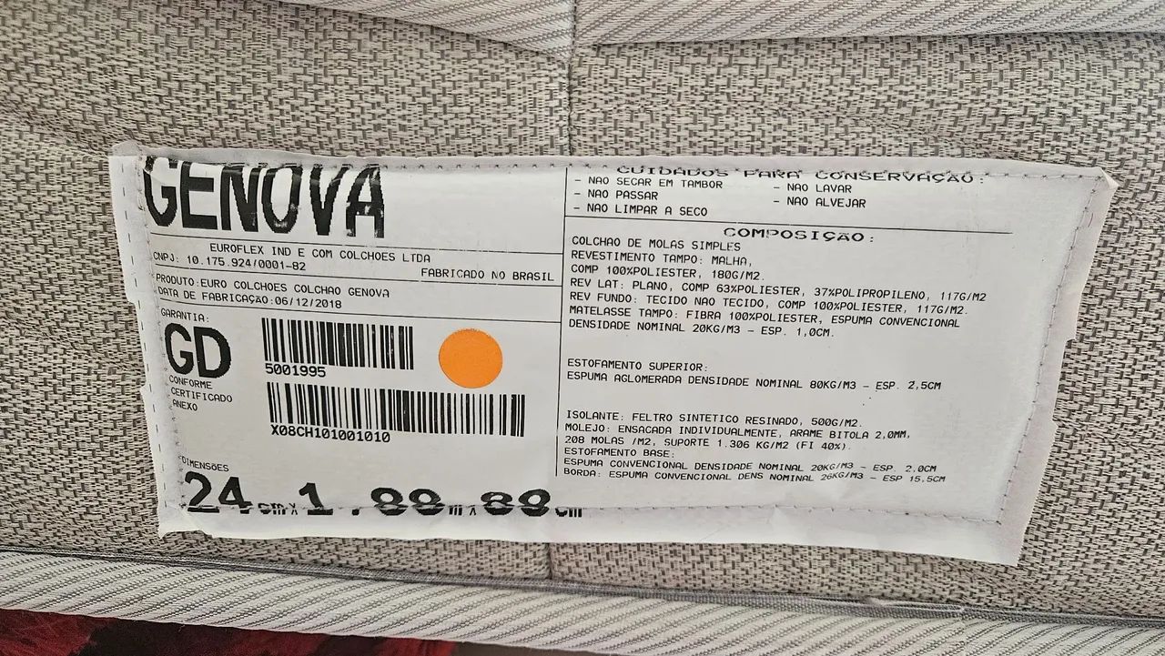 COLCHÃO SOLTEIRO EURO SEMI NOVO OTIMO VALOR - Foto 4