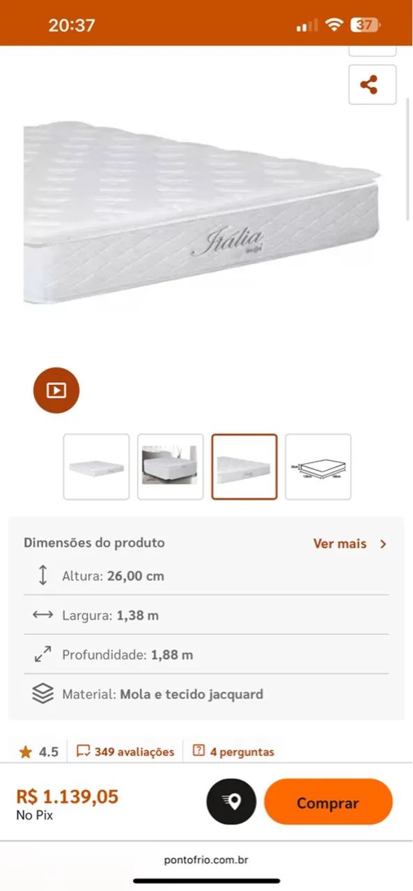 Cama Casal com Colchão - Foto 5