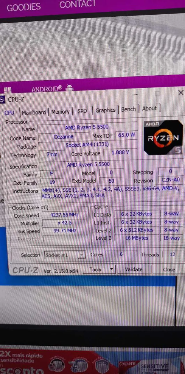 PC Gamer AMD Ryzen 5 5500 - 6 Núcleos