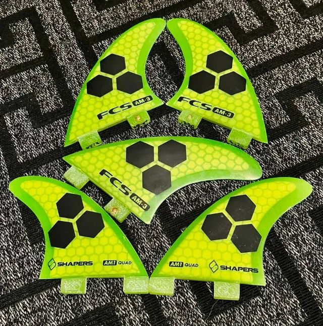 Quilhas FCS Al Merrick Am3 Am1 Tri Quad Shapers Fins Performance Core 