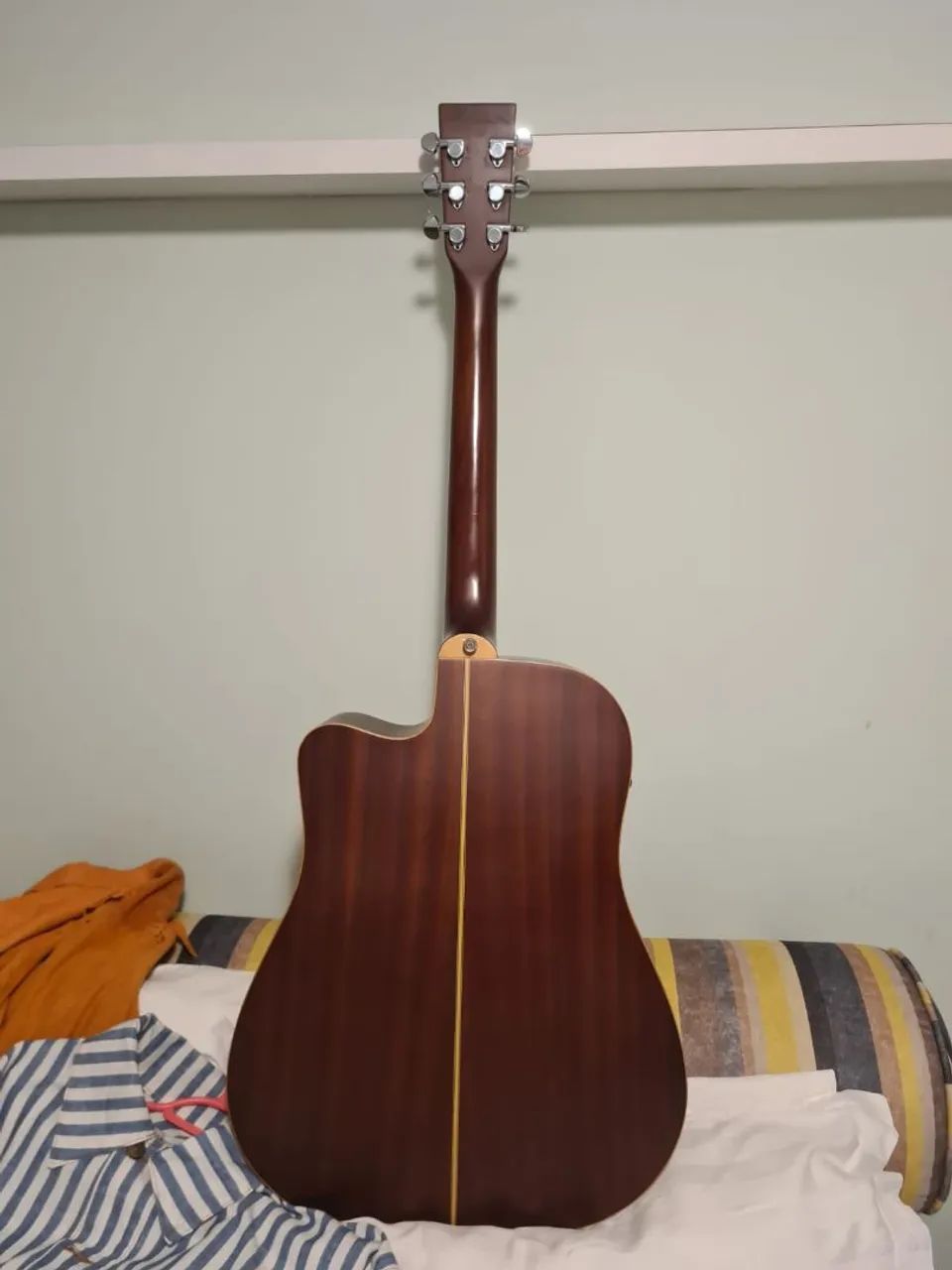 Violão Folk elétro-acústico - ótimo estado - Foto 2