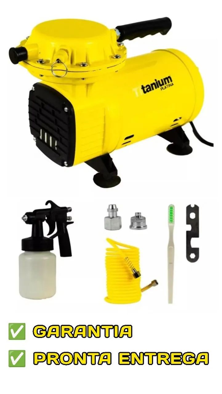 COMPRESSOR DE AR TITANIUM P + ACESSÓRIOS - PRONTA ENTREGA - Foto 2