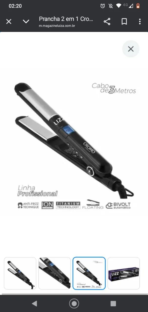 Prancha Lizz Croma Titanium - Foto 3