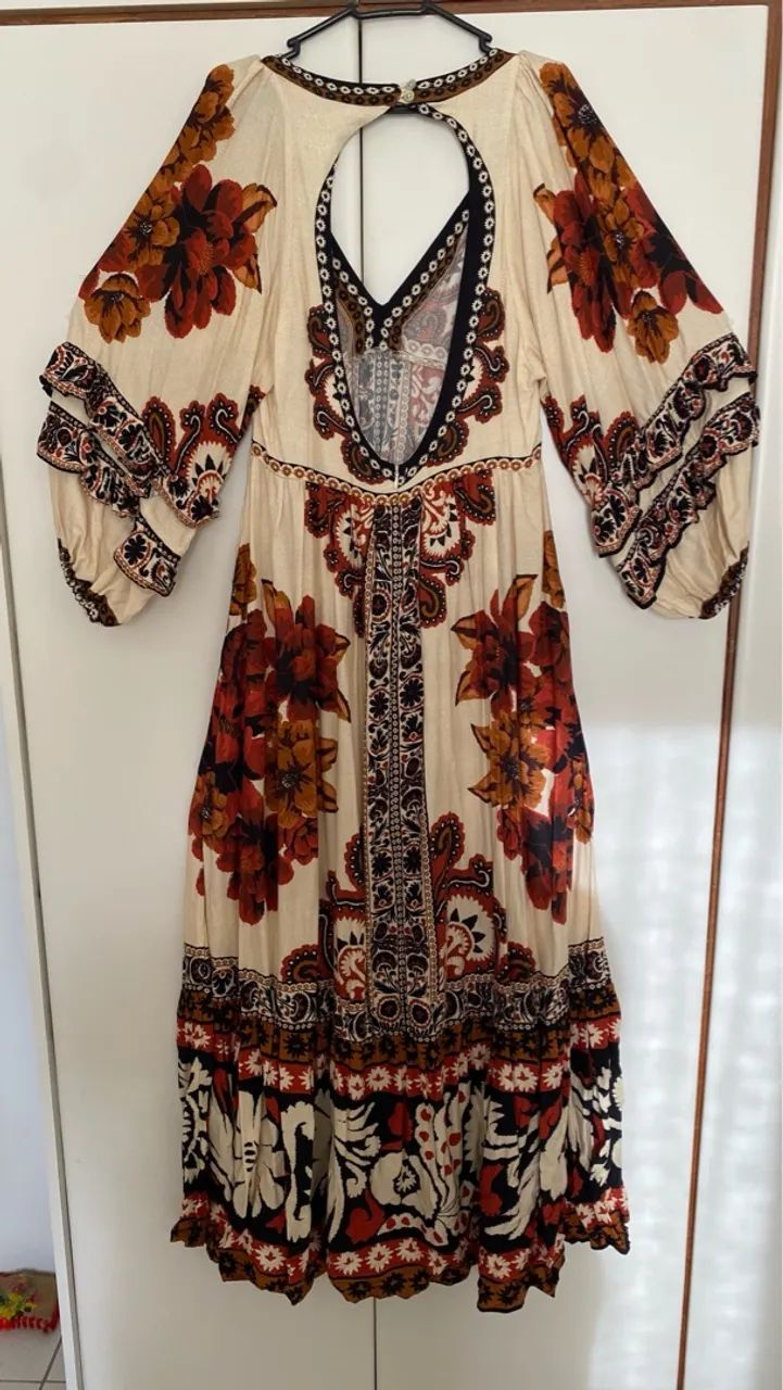 Vestido Longo Floral FARM Novo - Foto 2