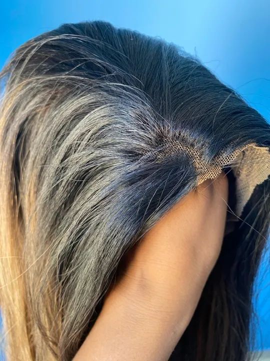 Lace Front com mechas repartição livre - Foto 2