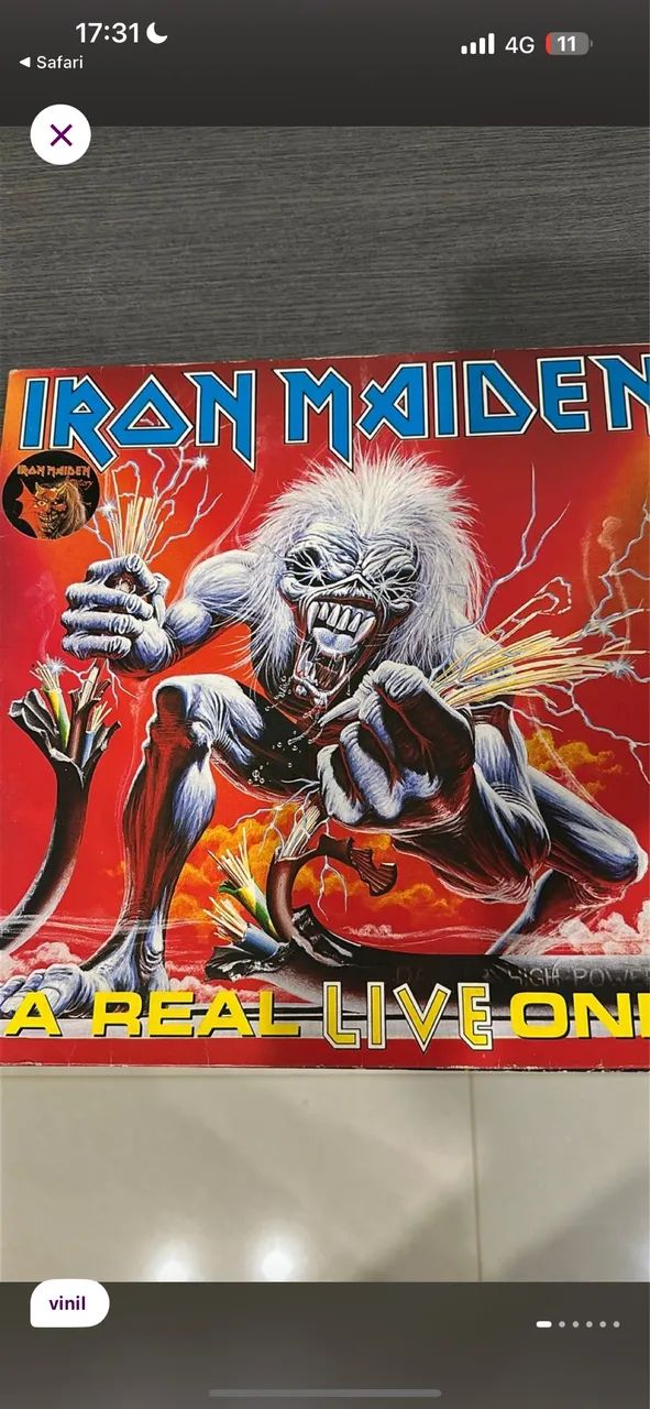 ☆新品未使用☆LP☆IRON MAIDEN☆ LP Vinil Iron Maiden - A Real Live One (1993, EMI Brasil) - CDs