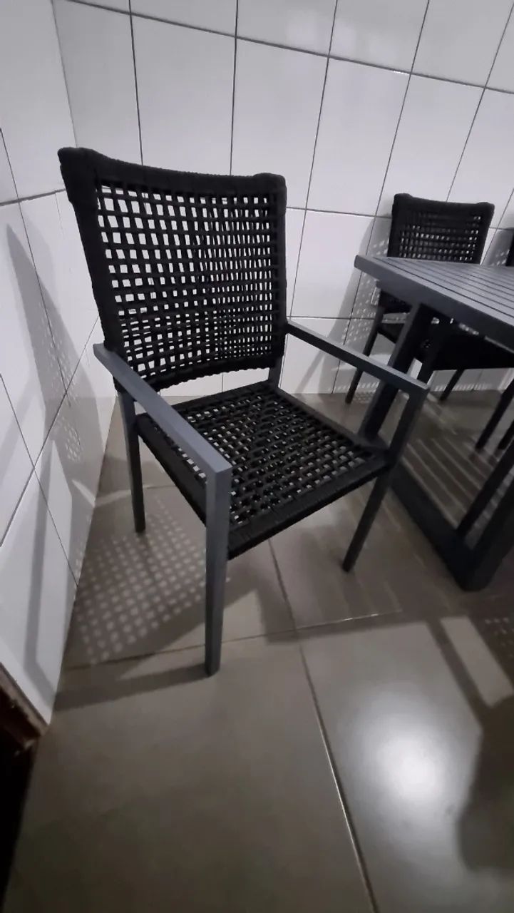 MESA ALUMÍNIO RIPADO 6 LUGARES - Foto 5