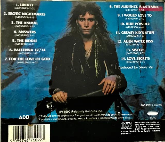 CD Steve Vai - Passion and Warfare - Foto 3