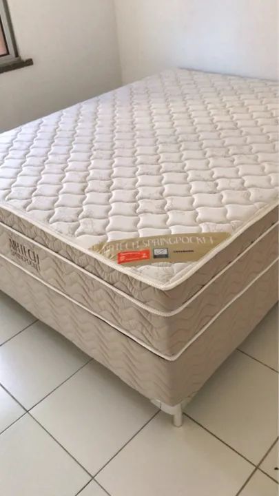 Cama box Queen Size Ortobom AIRTECH molas ensacadas com garantia em Promoção! - Foto 4