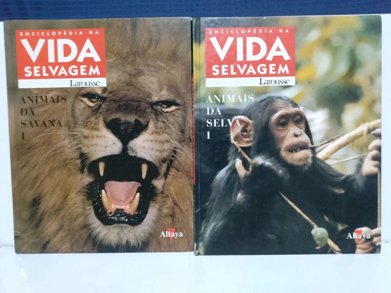 Livros - Enciclopédia da Vida Selvagem - Animais da Selva 1 e Animais da Savana Vol 1