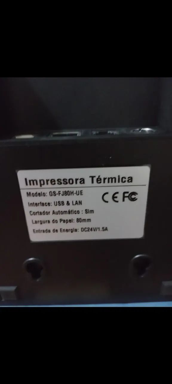 Impressora não fiscal compre 1 ganhei outra.