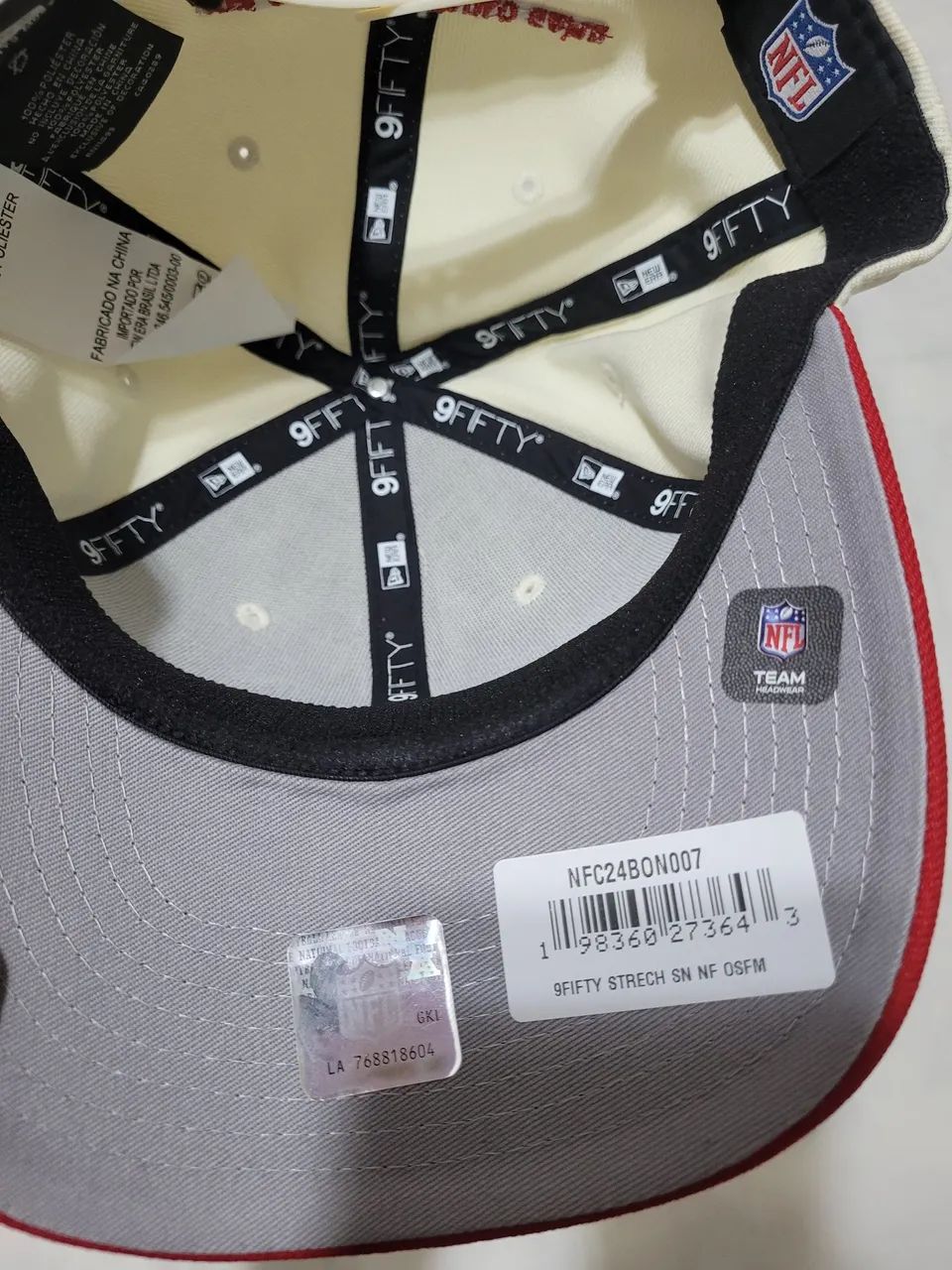 Bone New Era 950 Aba Curva Nfl São Paulo Game Nfc24bon007 - Foto 6
