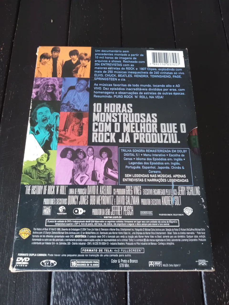 DVD A HISTÓRIA DO ROCK 'N' ROLL 1995/2004 Boxset Com 5 Discos  - Foto 3