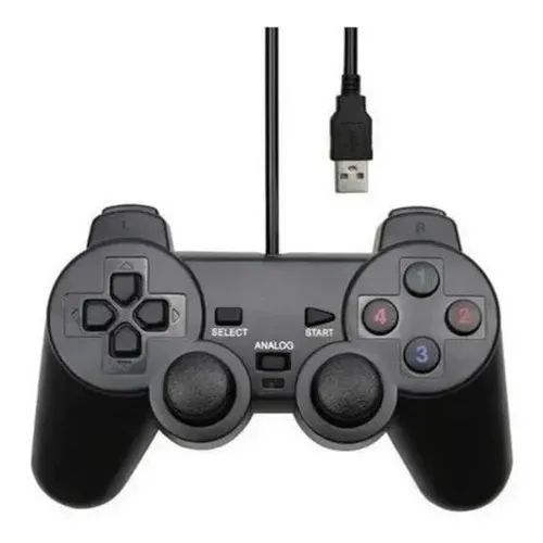 Controle Gamer Joystick Pc-usb Computador Notebook C Fio Loja Física Garantia Nota Entrega - Foto 2