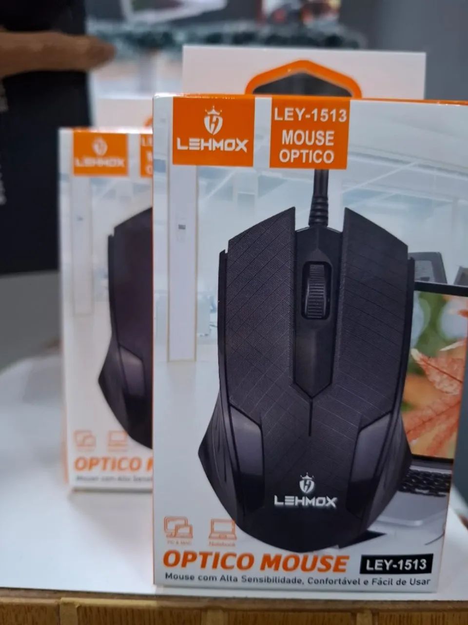 MOUSE ÓPTICO LEHMOX LEY-1513 - PRECISÃO E CONFORTO