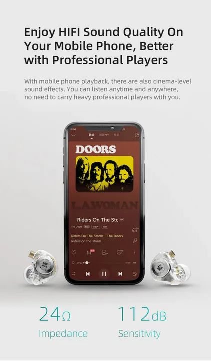 Fone De Ouvido In-ear Kz Edx Pro Cor Crystal - Foto 4