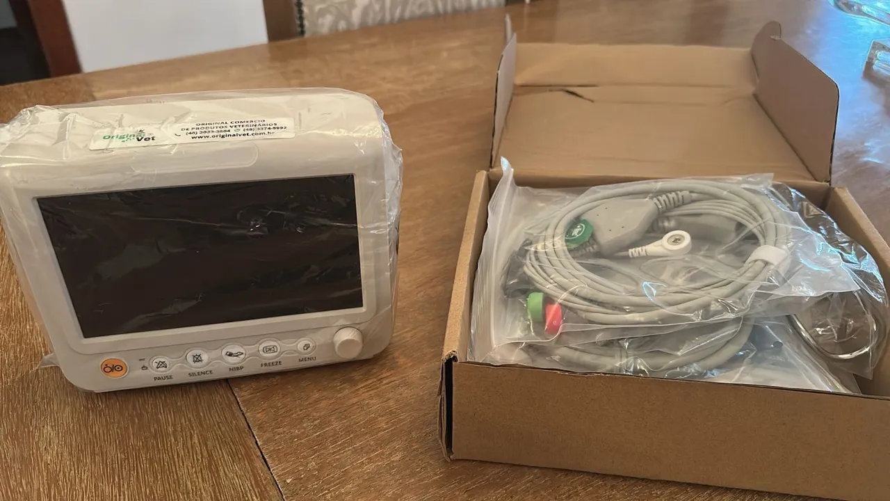 Monitor de sinais vitais para uso veterinário