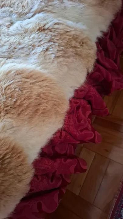 Colcha de pelo de coelho verdadeira 