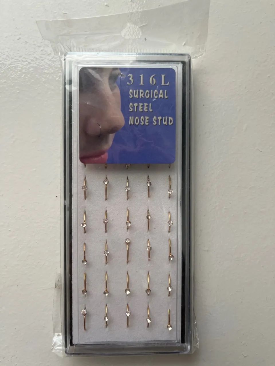 Kit Piercings de Nariz em aço cirúrgico 316L - Foto 3