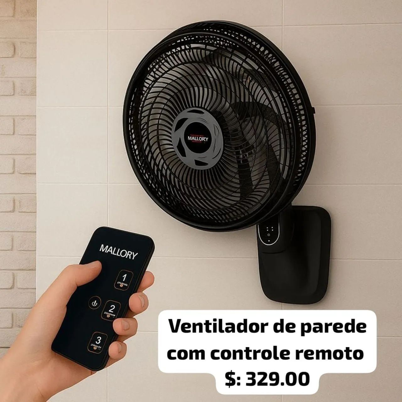 Ventiladores novos de mesa ,de pé e de teto, com controle e de parede. Várias marcas! - Foto 2