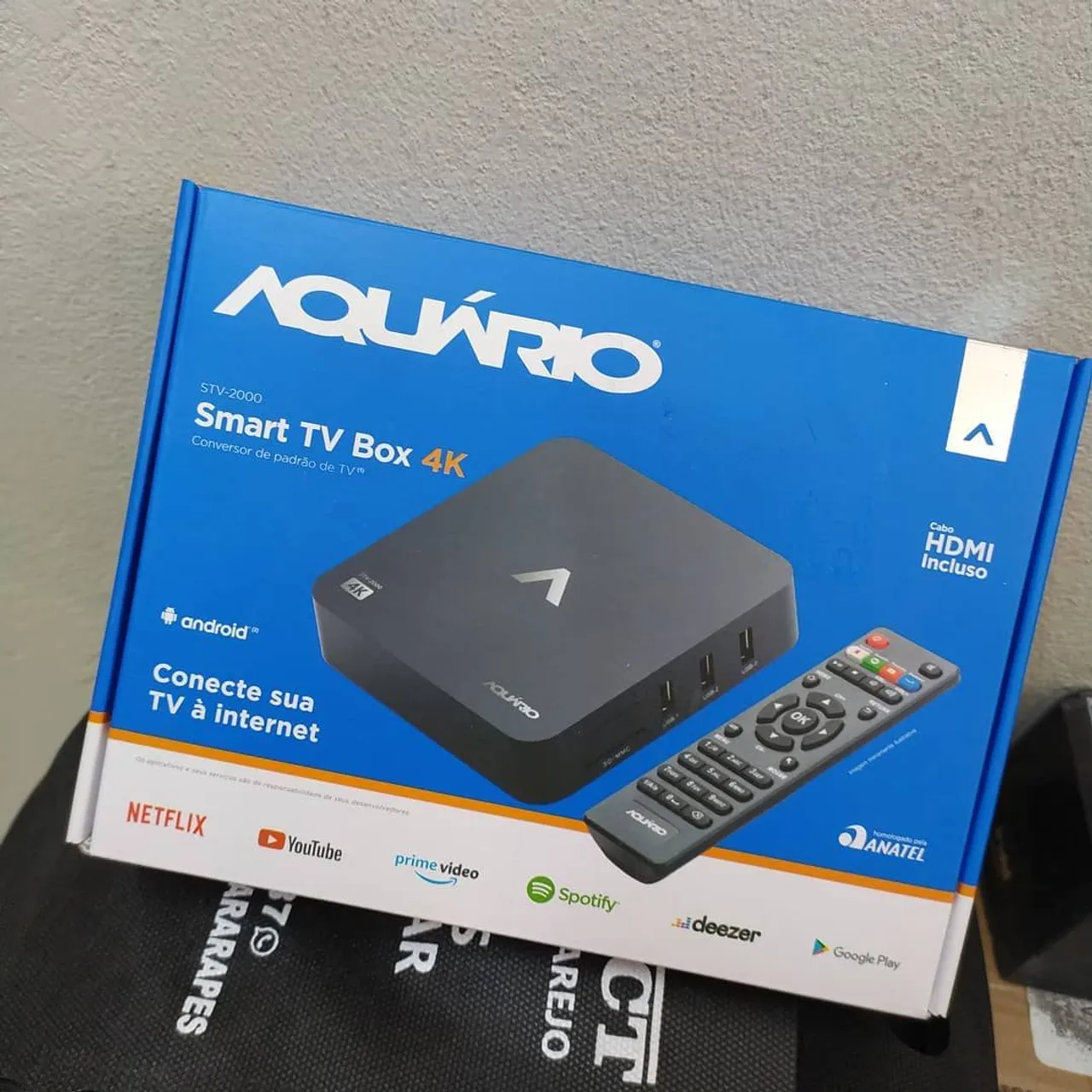 tv bOX aquário entrega